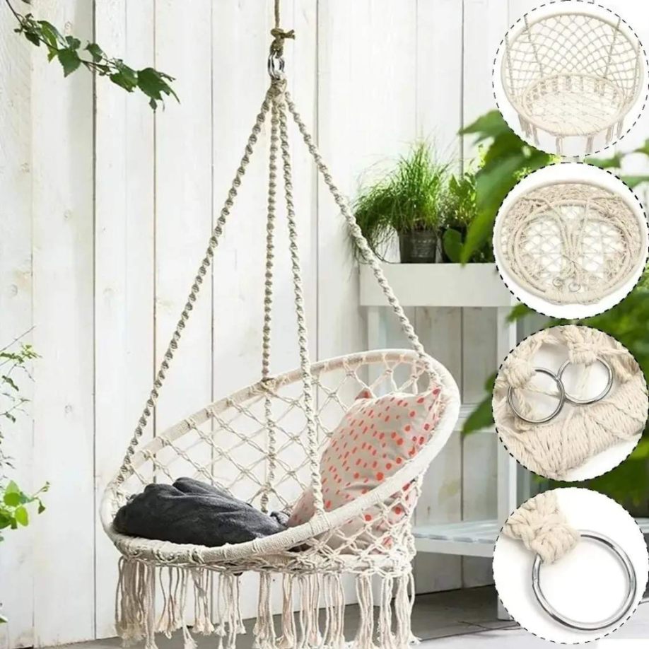 Silla Colgante Hamaca Macramé + Envío gratis