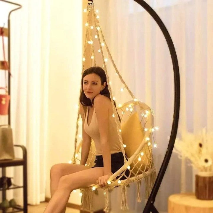 Silla Colgante Hamaca Macramé + Envío gratis