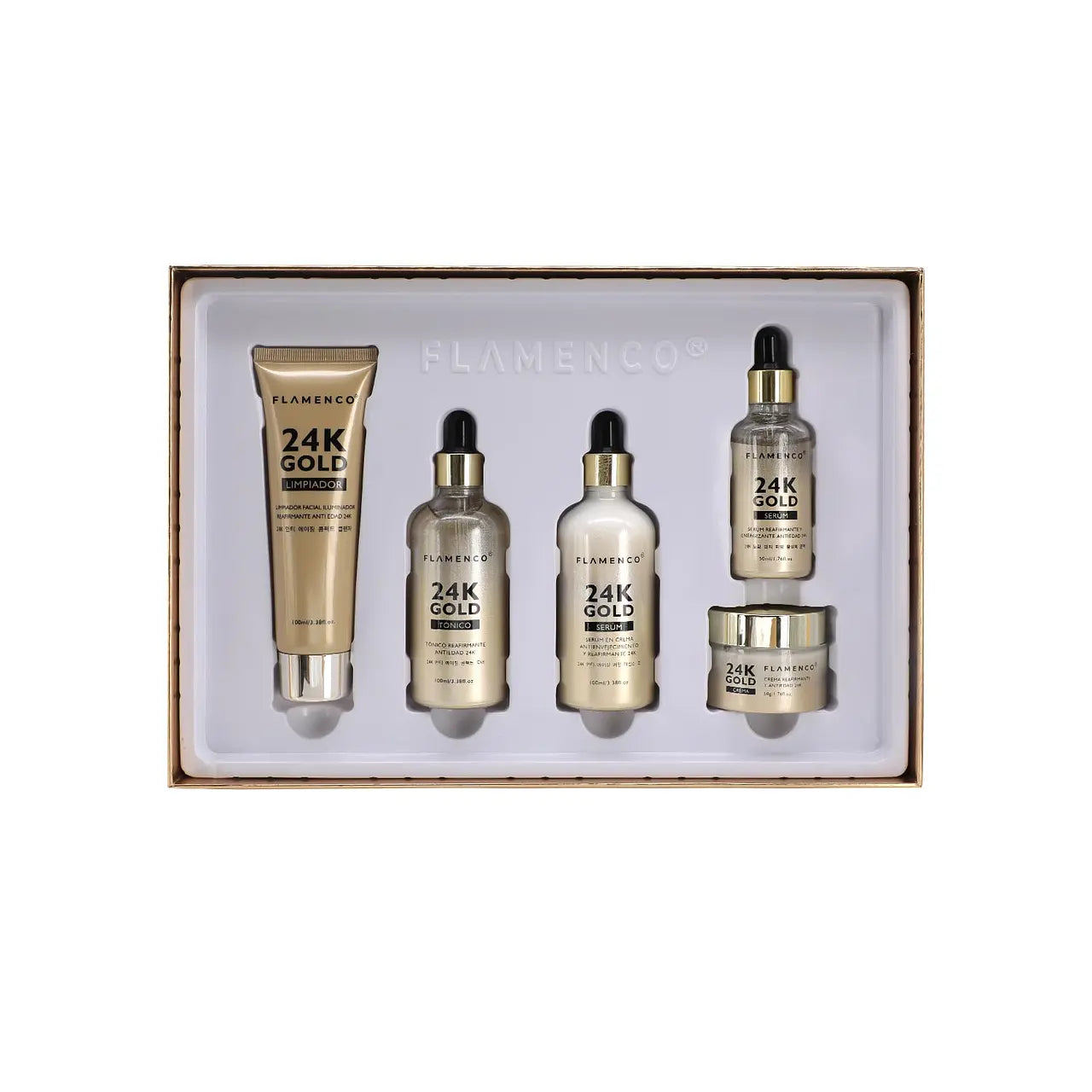 Kit SkinCare Linea Antiedad y Reafirmante 24k Gold