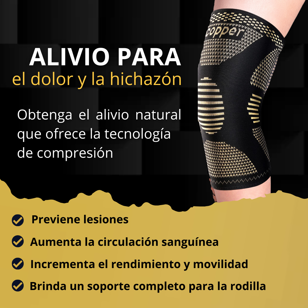 Rodillera Ortopédica y Deportiva de compresión de cobre + Envío Gratis