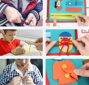 Tablero Sensorial Montessori para Estimulación - Didáctico