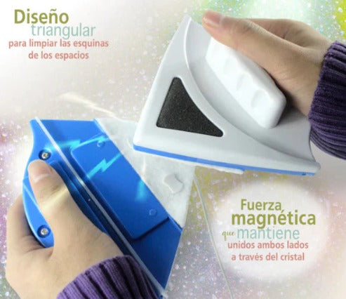Limpia Vidrios Magnético Triangular + Envío Gratis