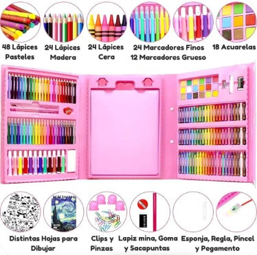 Maletín de arte 208 piezas🌈