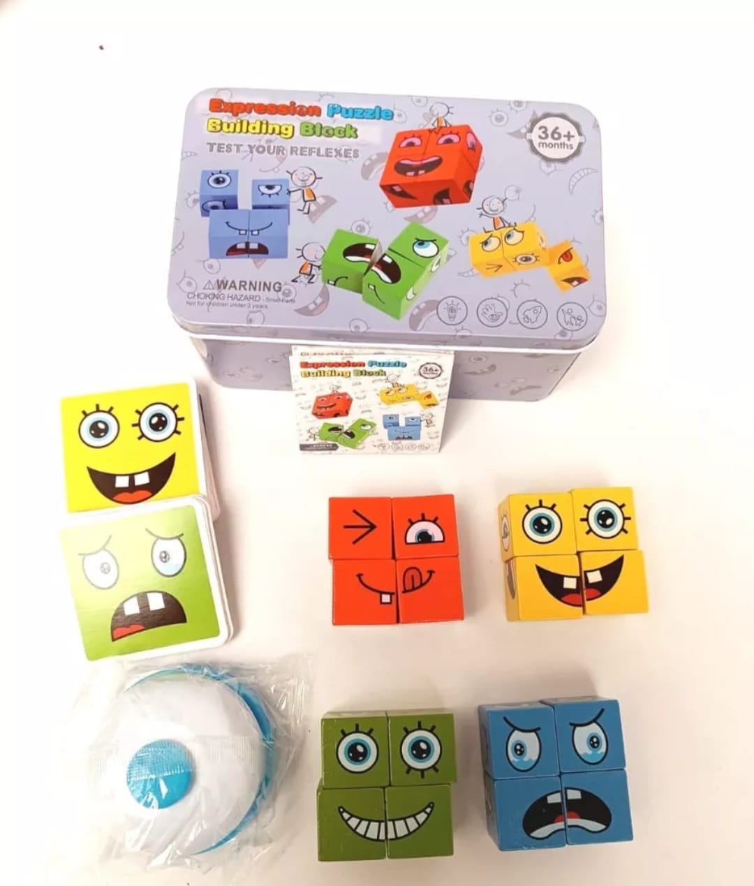 Juego Montessori Cambia Caritas con Campana + Envío Gratis