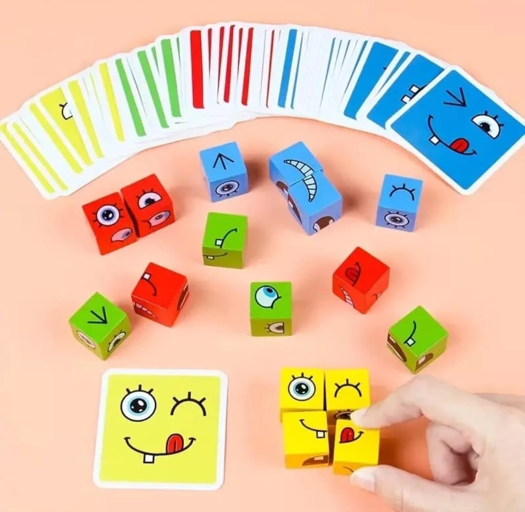 Juego Montessori Cambia Caritas con Campana + Envío Gratis