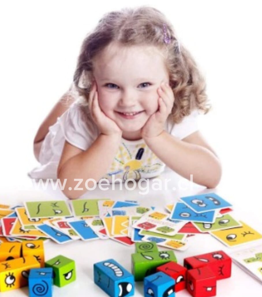 Juego Montessori Cambia Caritas con Campana + Envío Gratis