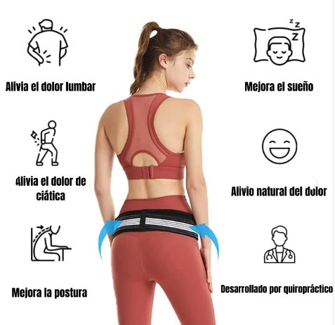 HealthBelt™ Cinturón Ajustable para alivio del dolor lumbar + Envío Gratis