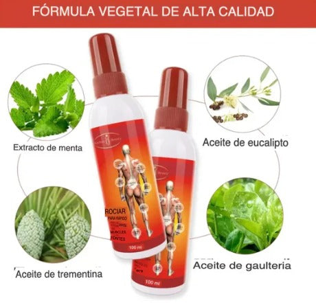 Relief™ Spray Analgésico Rápido Alivio del Dolor Muscular y Articular