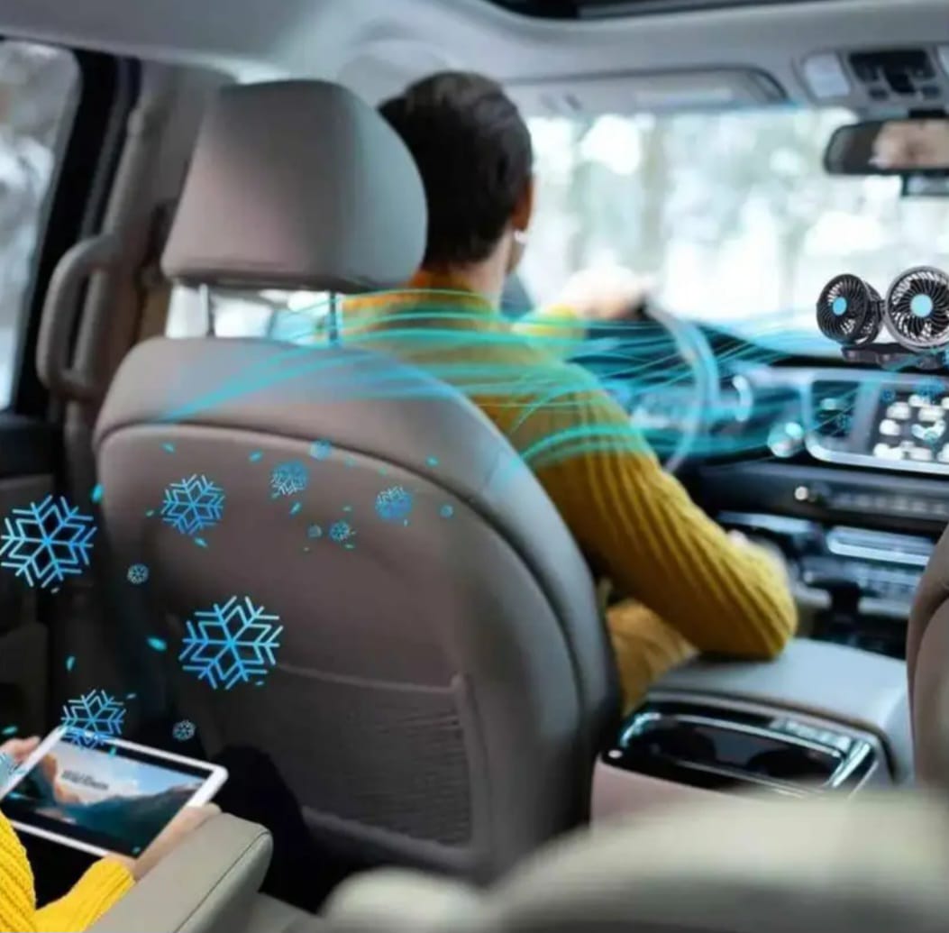 Ventilador Doble Cabezal 360 para Auto + Envío Gratis