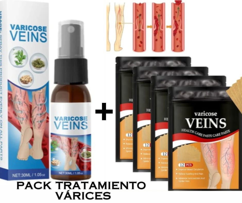 Pack VeinsCare™: Spray + Parches para las várices (48 und)