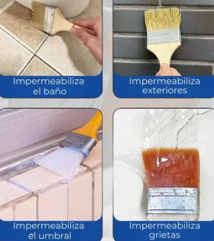 2x1 Sellador Impermeable Transparente para Filtraciones y Humedad💧