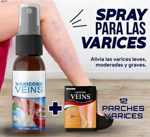 Pack VeinsCare™: Spray + Parches para las várices (12 und)