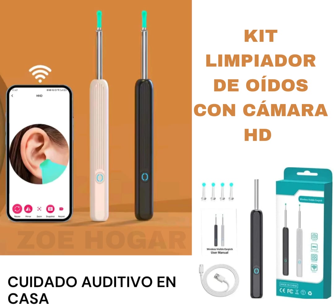 OtoView™ Limpiador de Oídos con Cámara HD