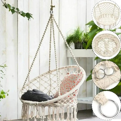 Silla Colgante Hamaca Macramé + Envío gratis