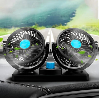 Ventilador Doble Cabezal 360 para Auto + Envío Gratis
