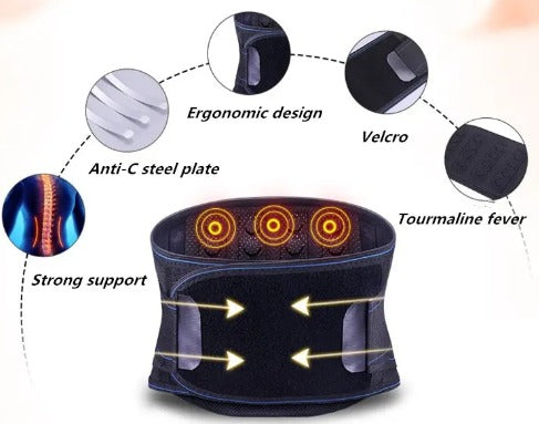 PremiumBelt™ Faja Lumbar Autocalentable para Alivio del Dolor