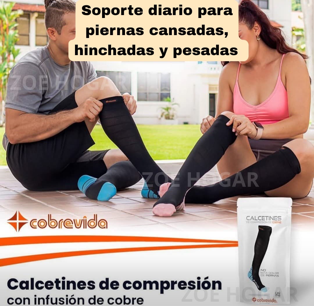 LIVIALEGS™ – Medias de Compresión con Infusión de Cobre