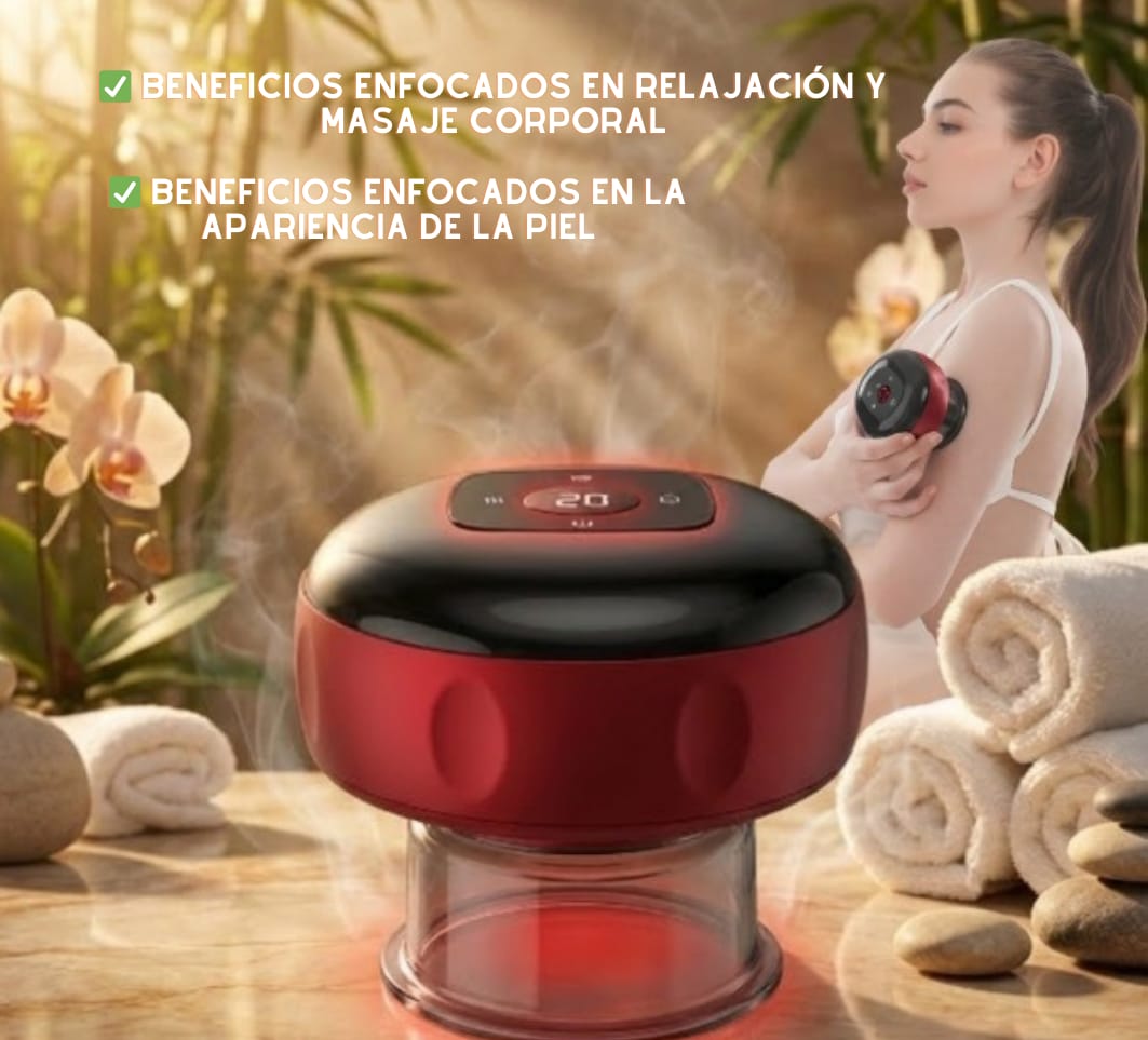 Ventosa eléctrica recargable 3 en 1 — Masaje y cuidado de la piel con tecnología avanzada ✨