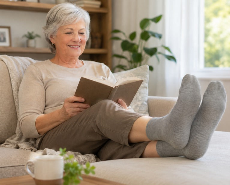 DiaCare – Pack de 12 Pares de Calcetines Diabéticos 🧦✨ Sin costuras, no aprietan y mayor comodidad en cada paso.