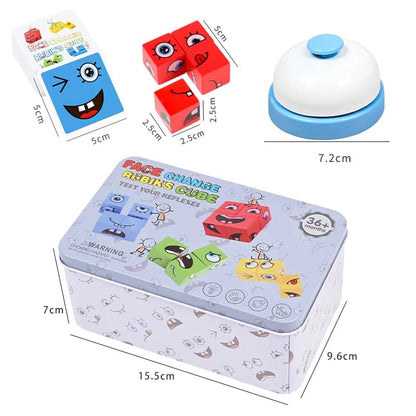 Juego Montessori Cambia Caritas con Campana + Envío Gratis
