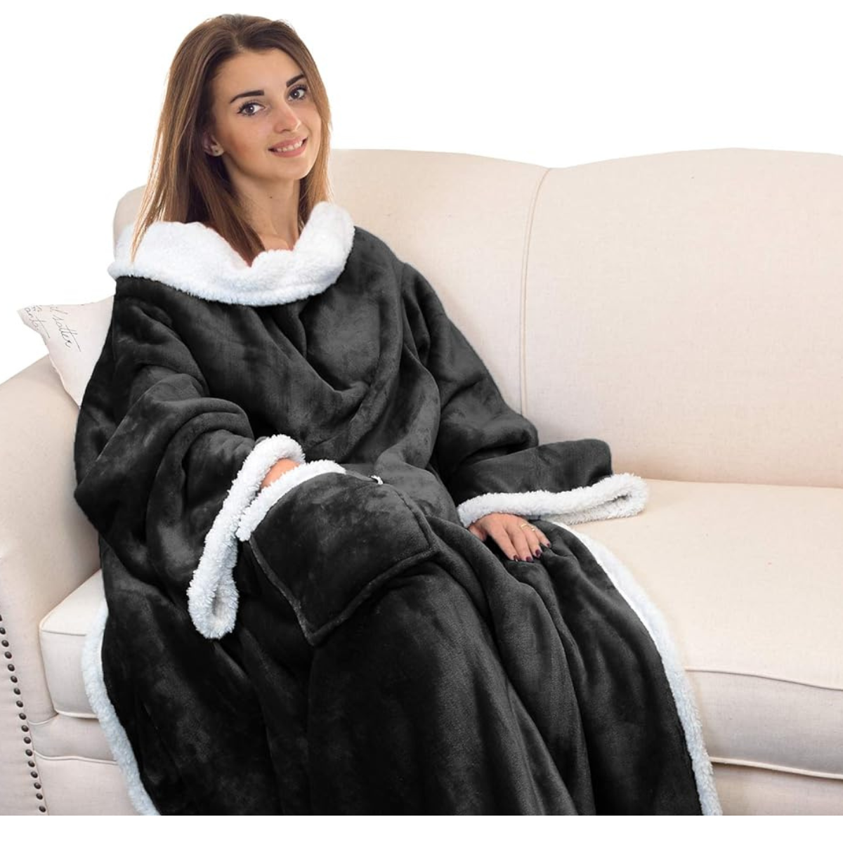 Manta con Mangas y Forro Polar + Envío gratis