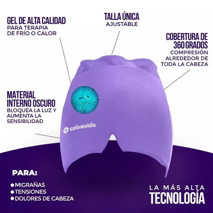 Gorro Gel Terapéutico - Alivio del dolor Migraña + Envío Gratis